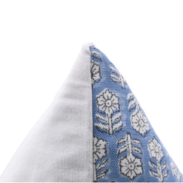 Fabdivine Handmade Pillow Cover 14x20 Inch Block Printed Decorative Cushion- Tulsi Buti For Sale - Image 4 of 7