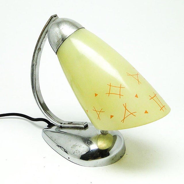 Bedside Table Lamp by J. Hurka for Napako, Former Czechoslovakia, 1960s For Sale - Image 12 of 12