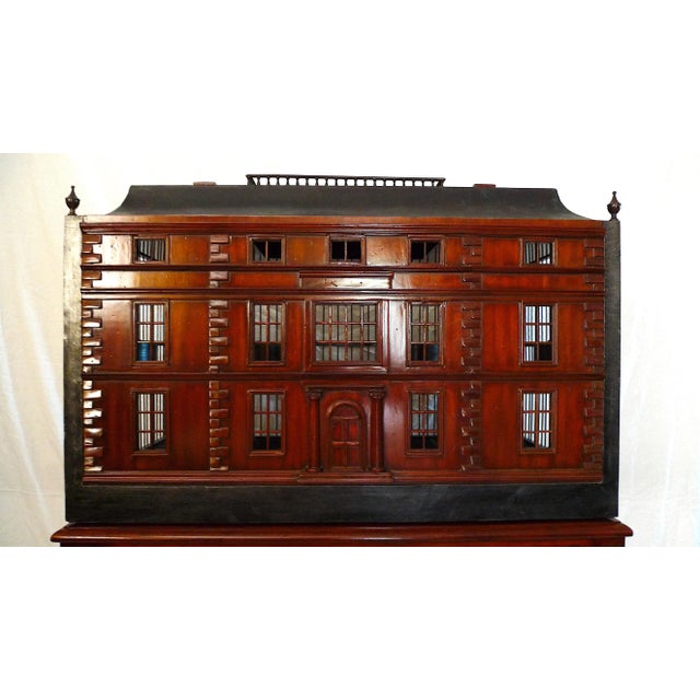 1990s Georgian Manor Style Bird Cage With Fitted Console Table by Maitland Smith For Sale - Image 9 of 13