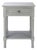 Tate 1 Drawer Accent Table in Distressed / Grey For Sale