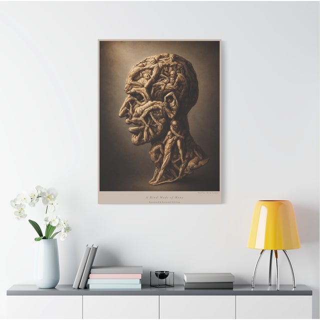 Atelier Aria Lumae Filippo Balbi 1854 Testa Anatomica Human Figure Composite Gallery Board Print For Sale In San Antonio - Image 6 of 15