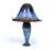 Large Vintage French Iridescent Art Glass Mushroom Lamp, 1960, in Very Good conditions. Designed 1960 to 1969 European...