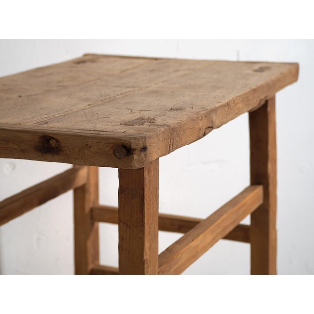 1920s Antique Primitive Style Console Table, 1920s For Sale - Image 5 of 15