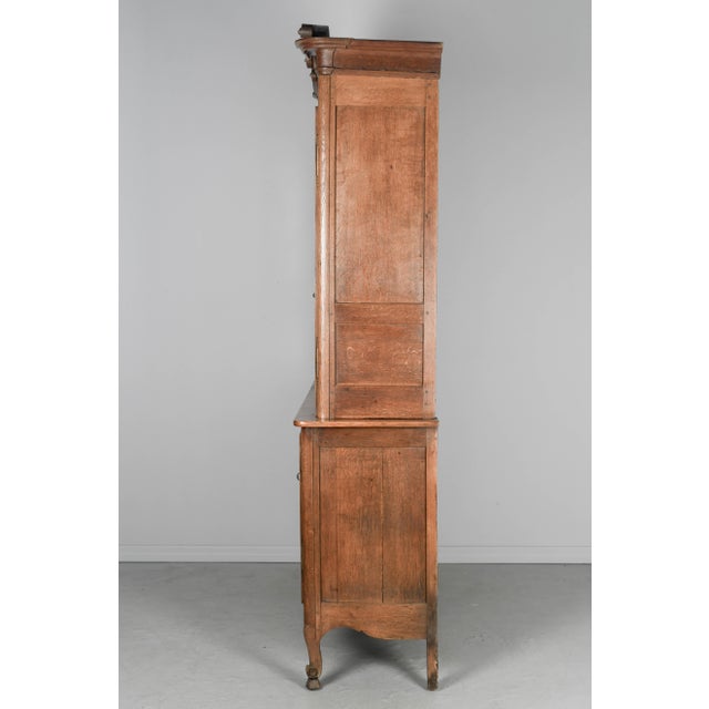 French Country 19th Century French Buffet a Deux Corps or Sideboard Cabinet. For Sale - Image 3 of 10