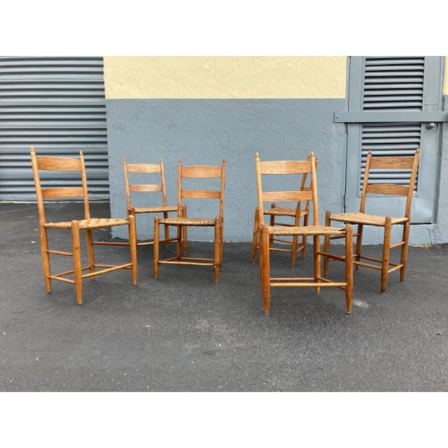 Late 19th Century Wood Dining Chairs - Set of 6 For Sale In Miami - Image 6 of 13