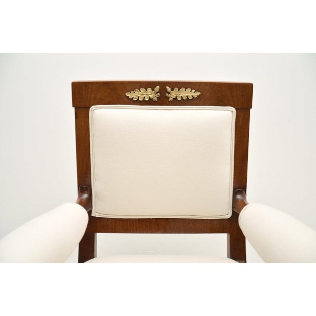 Cream Regency Chair with Gilt Bronze, 1815 For Sale - Image 8 of 12