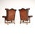 1920s Antique Leather Wing Back Armchairs, 1920s, Set of 2 For Sale - Image 5 of 11
