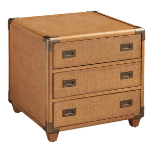 Laguna Sapphire Woven Trunk Bedside Table