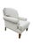 Late 20th Century Vintage Pearson Club Chair – English Roll Arm Lounge Chair, Ivory Upholstery, Tapered Wood Legs, High-End Designer Seating For Sale - Image 5 of 16
