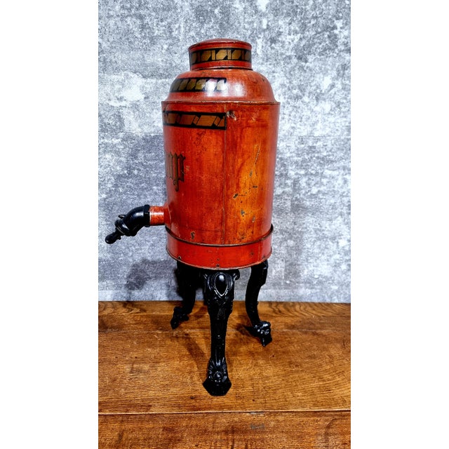 Vintage Cast Iron Decorative Syrup Dispenser, 1890s For Sale - Image 6 of 14