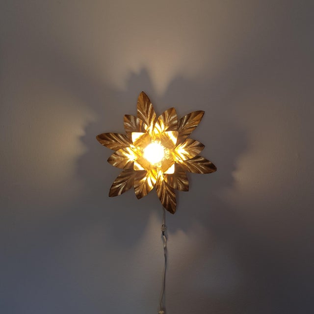 Very rare, large, decorative and high quality mid-century ceiling or wall light. Designed by hans kögel and manufactured...