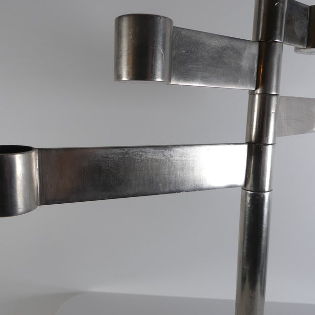 1970s Steel Candleholder by Georges Bourgeois for Habitat, 1970s For Sale - Image 5 of 14