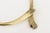 Metal Vintage Los Castillo Hallmarked Brass Interlocking Hands Collar Sculptural Necklace, 1950's For Sale - Image 7 of 12