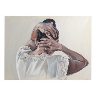 Justyna Kuklo, Thoughtfulness II, 2024, Oil Painting on Canvas, Framed For Sale