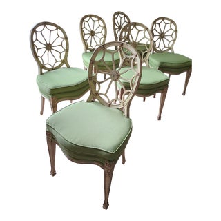 Mid-Century Spider Back Dining Chairs- Set of 6 For Sale