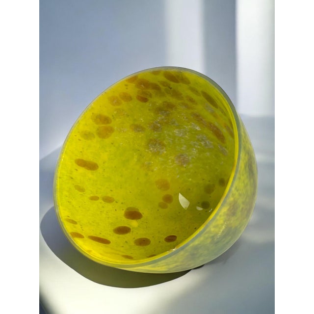 Art Deco An Art Deco French Pistachio Color Mushroom Lamp For Sale - Image 3 of 8