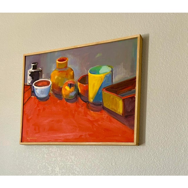 Still Life Painting Signed William Hannum Rich Colors California Artist For Sale - Image 4 of 13