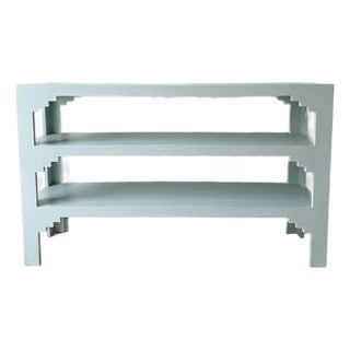 Custom Three-Tiered Console Table For Sale