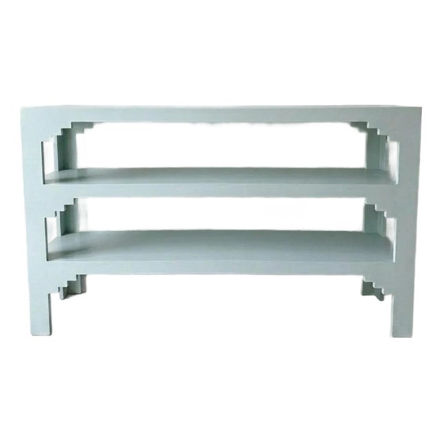 Custom Three-Tiered Console Table For Sale