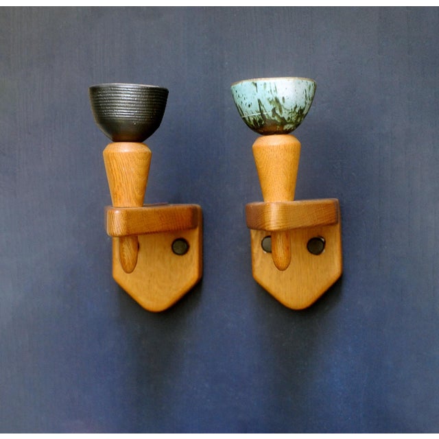 Mid-Century Modern Wall Lights by Guillerme Et Chambron, Set of 2 For Sale - Image 3 of 6