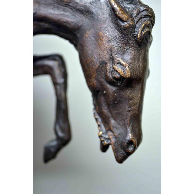 Wooly Chaps Bronze Sculpture on Marble Base, after Frederic Remington For Sale - Image 11 of 12