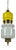 Mid-Century Yellow and White Glass and Brass Pendant Lamp, Italy, 1960s For Sale
