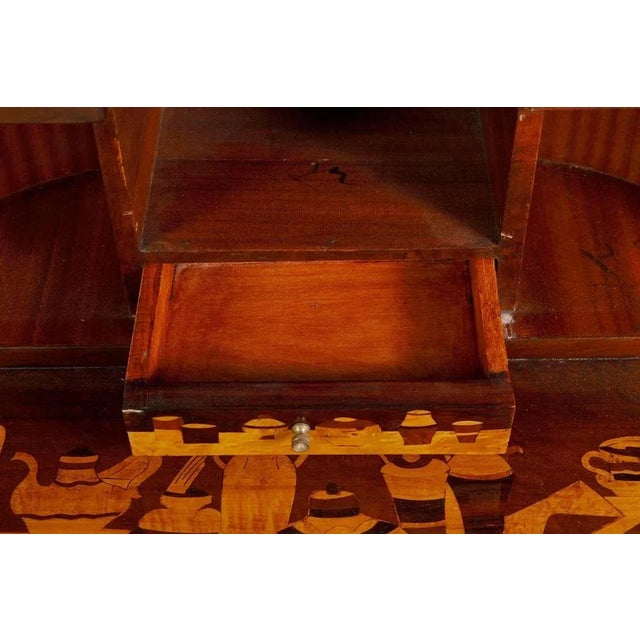 Brown 20th Century Louis XVI Style Secretaire in style of Charles Topino For Sale - Image 8 of 11