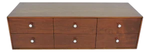 1960s Mid Century Modern Lane McCobb Nelson Style Jewelry Chest Cabinet Box