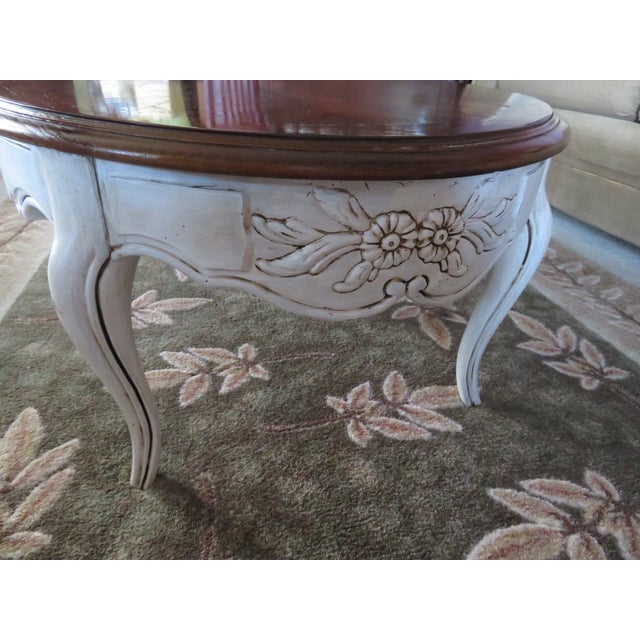 Thomasville Painted French Provincial Coffee Table Antique White Chairish