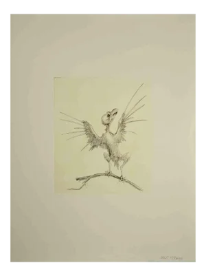 Leo Guida, Bird, Original Etching, 1970s