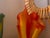 Vintage French Sculptural Ceramic Table Lamps & Matching Vase – Set of Three For Sale - Image 4 of 13