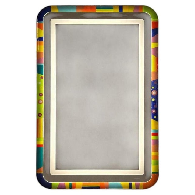 Aurea G Wall Mirror in Stainless Steel by Jonathan Amar Studio For Sale - Image 11 of 11