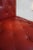 Red Tufted Leather William Switzer Armless Chair Dauphin For Sale - Image 15 of 15
