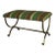 Hand-Forged Spanish Style Gilt Iron Bench With Striped Cotton Linen Seat For Sale