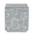 A sleek contemporary cube has been covered in a blueish gray antique mirror to create the Paxton Side Table. With the...