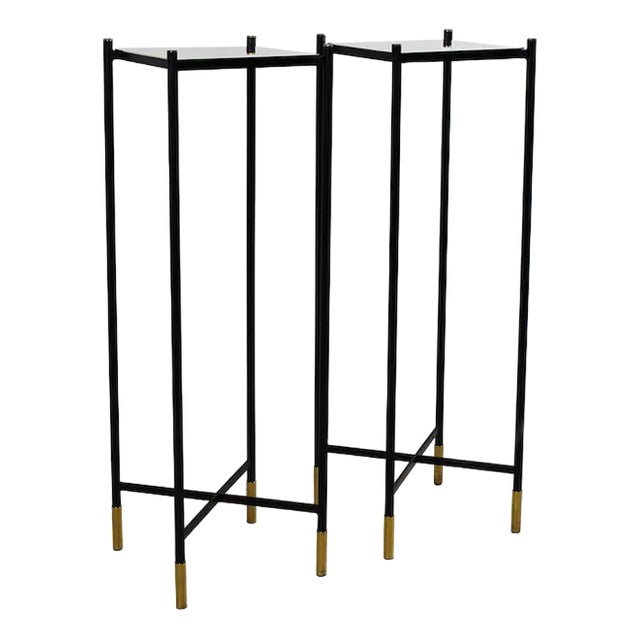 Vintage Column in Brass & Metal, 1970s For Sale