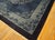 1920s Deco Blue Field and Elegant Floral-Medallion Antique Chinese Peking Rug For Sale - Image 11 of 11