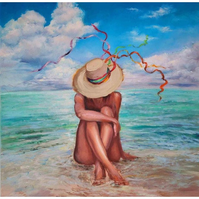 Original oil painting 'Harmony' by Elena Mardashova. Oil on canvas 50 x 50 cm, 2023. This piece is attributed to the...