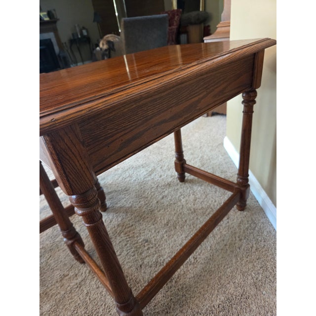 Wood Vintage Ethan Allen Nesting Tables For Sale - Image 7 of 15