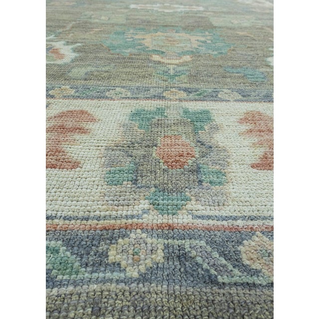 Early 21st Century Black & Gray Turkish Oushak Rug 8' x 10'2" For Sale - Image 5 of 9