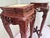 Mid 20th Century Pair of Vintage Solid Rosewood Chinese Carved Pedestal Display Stands With Natural Stone Tops – 39 Inches High For Sale - Image 5 of 5