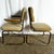 Mid-Century Modern Mid Century Modern Gold and Tufted Beige Cantilever Chairs - Set of 6 For Sale - Image 3 of 12