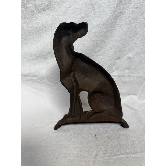1930s Cast Iron Muscular Labrador Door Stop For Sale - Image 5 of 11
