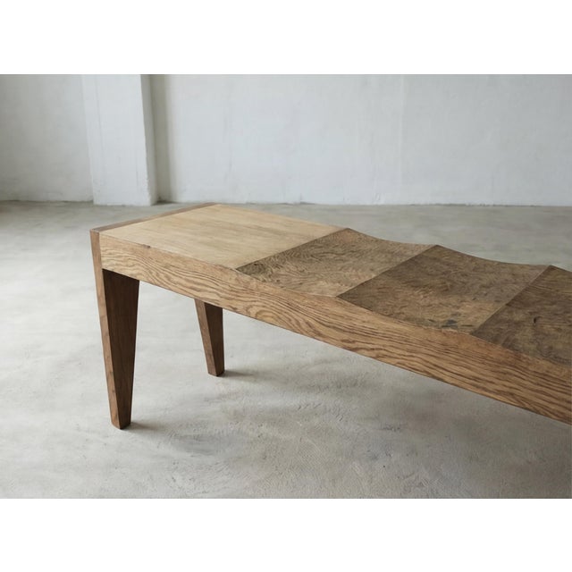Waves Bench by Marc Geneix, in New conditions. Designed from 2000 Signed by Maker,Labeled by Maker,Numbered