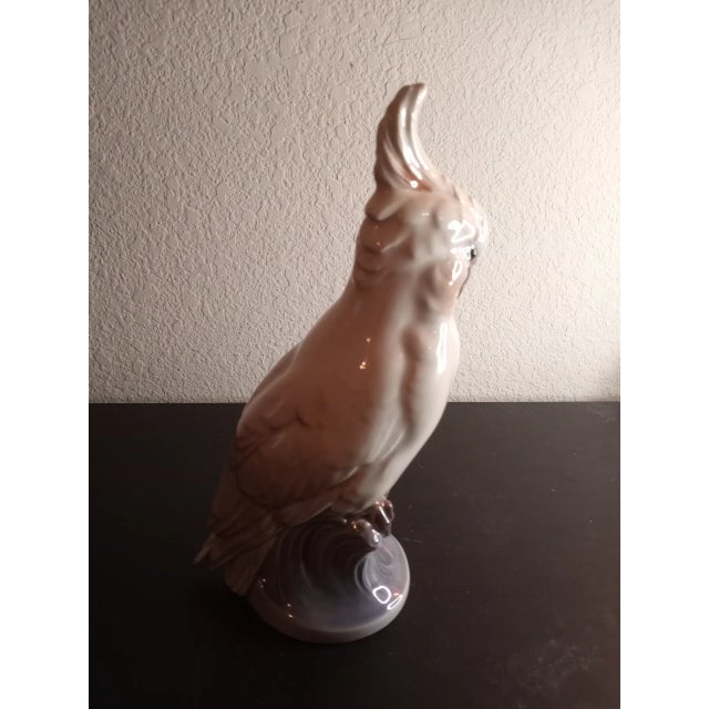 1970s Vintage Dahl Jensen Copenhagen Denmark Cockatoo Figurine For Sale - Image 5 of 9