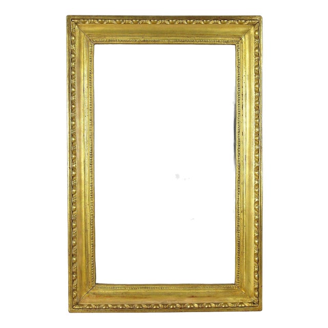 Biedermeier Gilt Wall Mirror with Bulls Eye Bars, Austria, 1830s For Sale