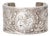 Tiffany & Co Makers Wide Cuff Bracelet Japanese Pattern Sterling Silver For Sale