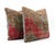 Mid-Century Modern Turkish Rug Pillow Cover 23'' X 23'' - Set of Two For Sale - Image 3 of 4