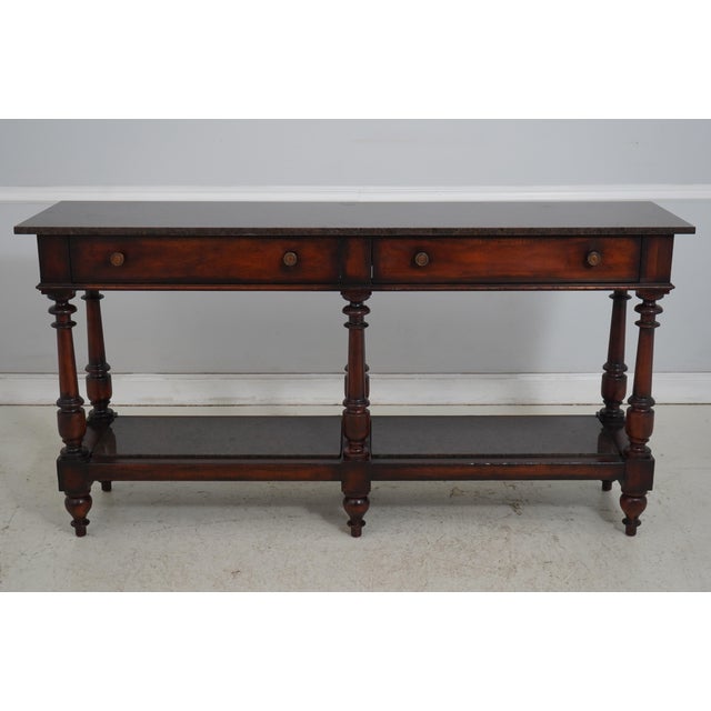 Age: Approx: 20 Years Old Details: Dovetailed Drawer Construction High Quality Construction Mahogany Finish Marble Comes...