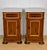 Wood Pair of Spanish Wooden Nightstands with Marble Top, 1930s For Sale - Image 7 of 14